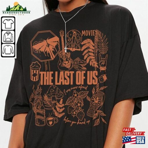 The Last Of Us Movie Doodle Art Shirt Vintage Merch Tee Graphic Sweatshirt Hoodie Unisex