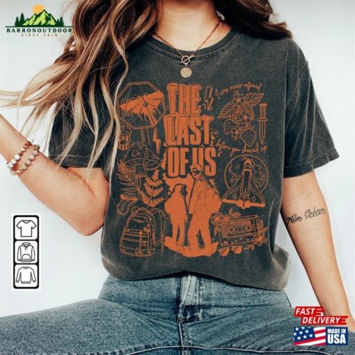 The Last Of Us Movie Doodle Art Shirt Vintage Merch Tee Graphics Arts Sweatshirt Hoodie Classic