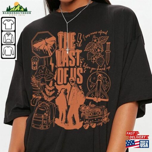 The Last Of Us Movie Doodle Art Shirt Vintage Merch Tee Graphics Arts Sweatshirt Hoodie Classic