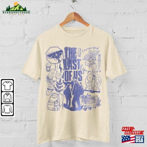 The Last Of Us Movie Doodle Art Shirt Vintage Merch Tee Graphics Arts Sweatshirt Hoodie Classic