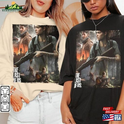 The Last Of Us Movie Shirt Bella Ramsey Pedro Pascal Graphic Art Sweatshirt Season 2 T-Shirt Unisex