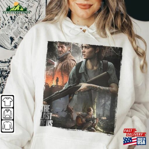 The Last Of Us Movie Shirt Bella Ramsey Pedro Pascal Graphic Art Sweatshirt Season 2 T-Shirt Unisex