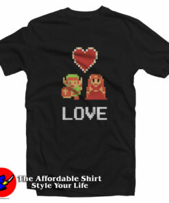 The Legend of Zelda 8-Bit Love Unisex T-Shirt On Sale The Legend of Zelda 8-Bit Love Unisex T-Shirt On Sale