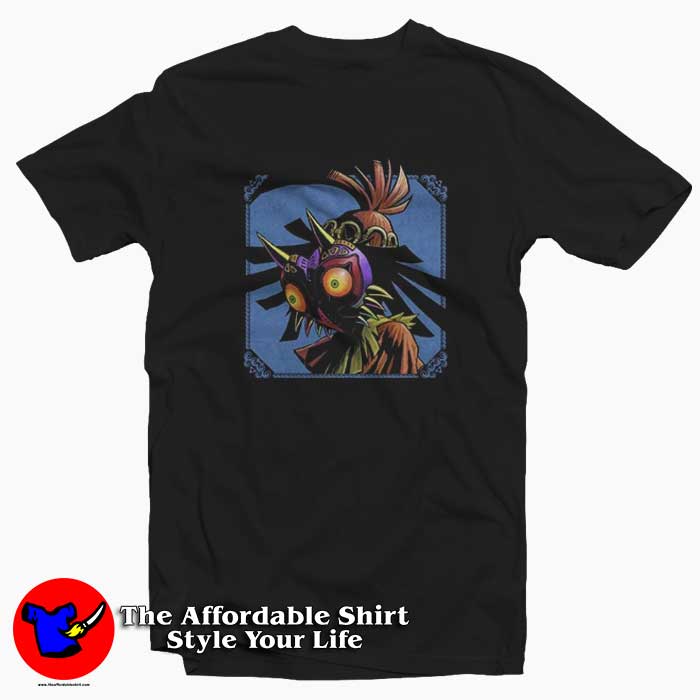 The Legend of Zelda Skull Kid Face Graphic T-Shirt On Sale The Legend of Zelda Skull Kid Face Graphic T-Shirt On Sale