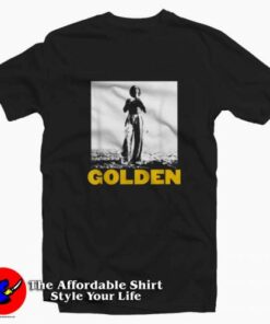 The Man Stand Beach With Golden Styles T-shirt On Sale The Man Stand Beach With Golden Styles T-shirt On Sale