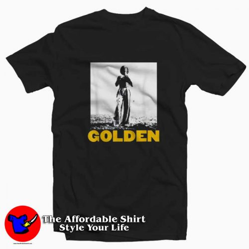 The Man Stand Beach With Golden Styles T-shirt On Sale The Man Stand Beach With Golden Styles T-shirt On Sale