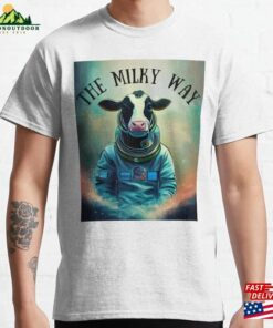 The Milky Way Astronaut Cow Classic T-Shirt Unisex The Milky Way Astronaut Cow Classic T-Shirt Unisex