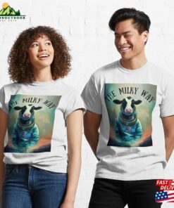 The Milky Way Astronaut Cow Classic T-Shirt Unisex