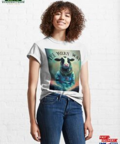 The Milky Way Astronaut Cow Classic T-Shirt Unisex 3 The Milky Way Astronaut Cow Classic T Shirt Unisex 4