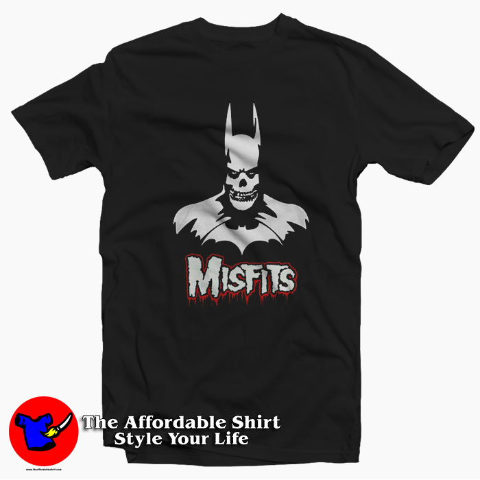 The Misfits Band Vintage Mashup Batman Unisex T-shirt On Sale The Misfits Band Vintage Mashup Batman Unisex T-shirt On Sale