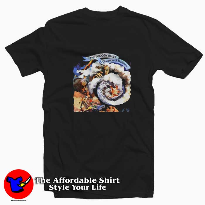 The Moody BLues Logo Question Of Balance T-shirt On Sale The Moody BLues Logo Question Of Balance T-shirt On Sale