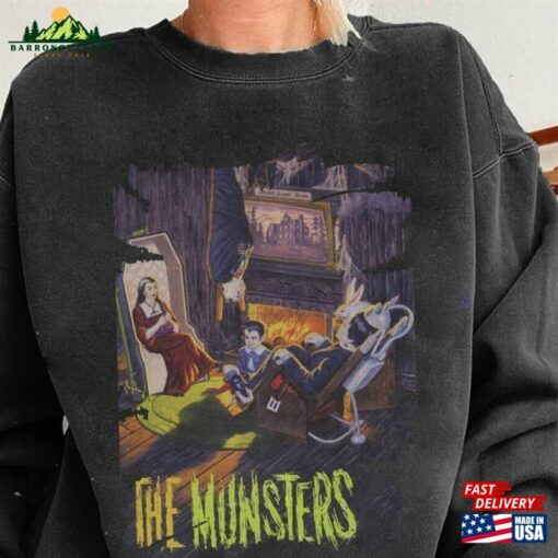 The Munster Halloween Shirt Frankenstein Tee Tv Series Hoodie T-Shirt