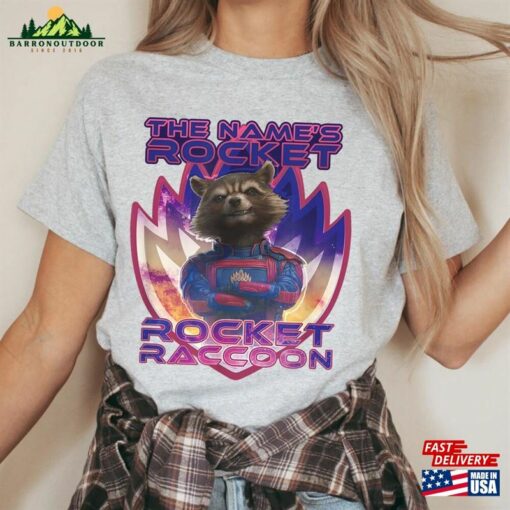 The Name’S Rocket Raccoon Shirt Guardians Of Galaxy Volume 3 Marvel Movie 2023 Classic Hoodie