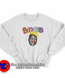 The Notorious Crowned Biggie Colorful Sweatshirt On Sale 1