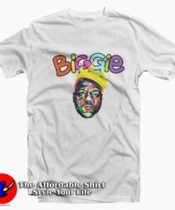 The Notorious Crowned Biggie Colorful T-shirt On Sale 1 The Notorious Crowned Biggie Colorful T shirt On Sale 2