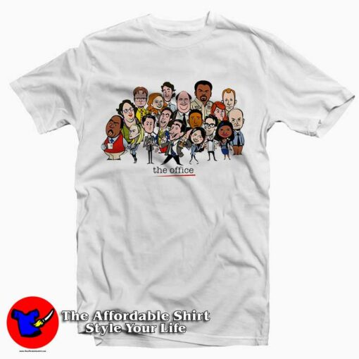 The Office Cast Cartoon Tee Shirt