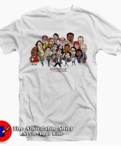 The Office Cast Cartoon Tee Shirt 1 The Office Cast Cartoon Tee Shirt 2