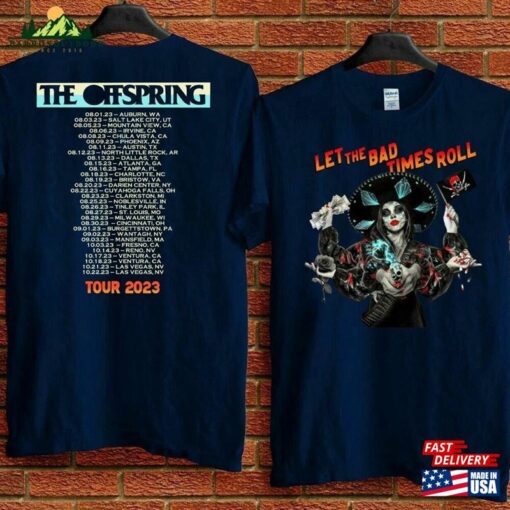 The Offspring Tour 2023 T-Shirt Sum 41 Summer Plan Shirt Let Bad Times Roll Hoodie Classic