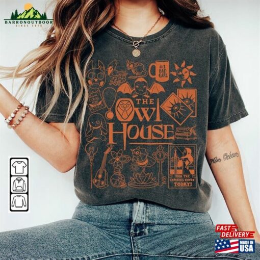 The Owl House Doodle Art Shirt Vintage Movie Tv Print Tattoo Sweatshirt Hoodie 2023 V1 Da2405dt Unisex Classic