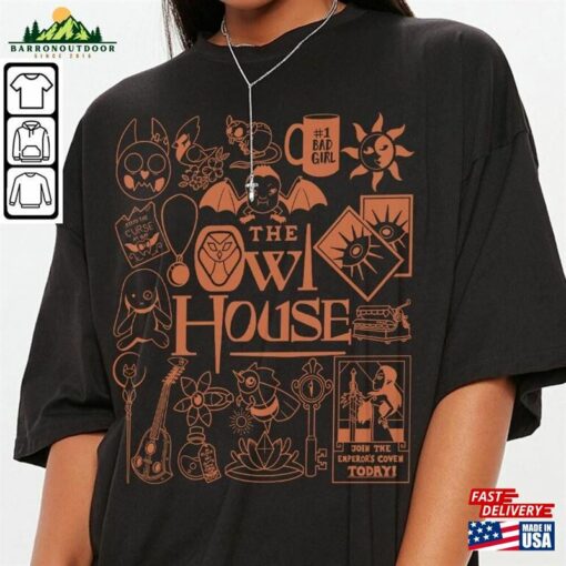 The Owl House Doodle Art Shirt Vintage Movie Tv Print Tattoo Sweatshirt Hoodie 2023 V1 Da2405dt Unisex Classic