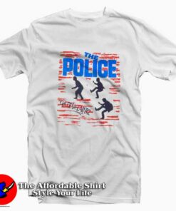 The Police Gateshead Tour 1982 Vintage Unisex T shirt On Sale 1