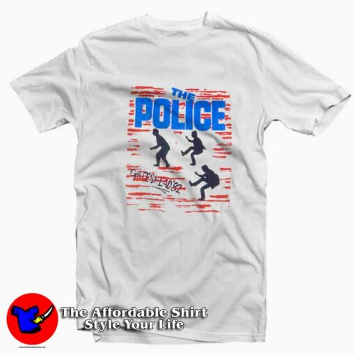 The Police Gateshead Tour 1982 Vintage Unisex T-shirt On Sale