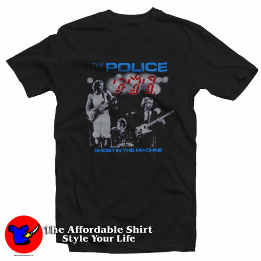 The Police Ghost In The Machine Euro Tour T-Shirt On Sale