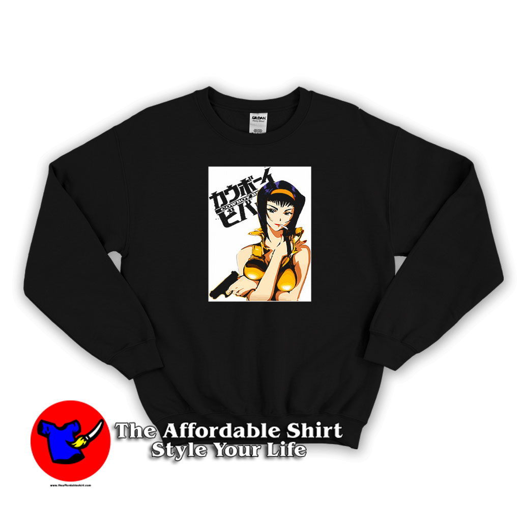 The Potrait Of Faye Valentine From Cowboy Sweatshirt On Sale The Potrait Of Faye Valentine From Cowboy Sweatshirt On Sale