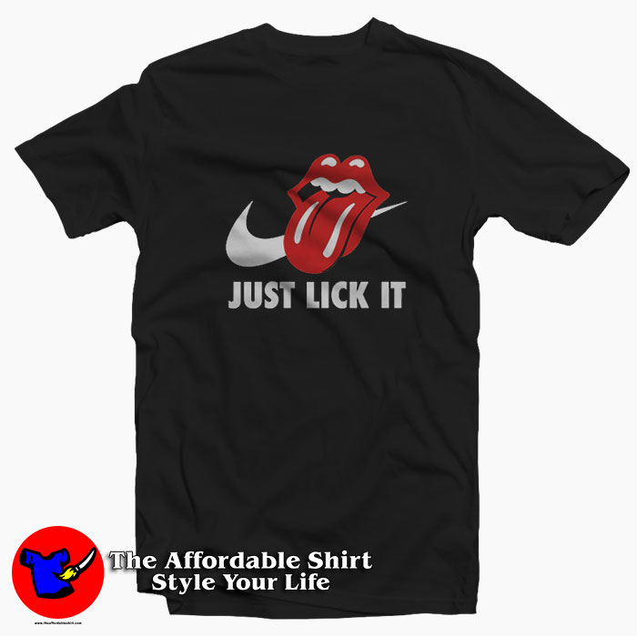 The Rolling Stone x Nike Just Lick It Parody T-shirt On Sale The Rolling Stone x Nike Just Lick It Parody T-shirt On Sale