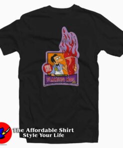The Simpsons Flaming Moe Fire Logo T-Shirt On Sale