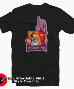 The Simpsons Flaming Moe Fire Logo T-Shirt On Sale