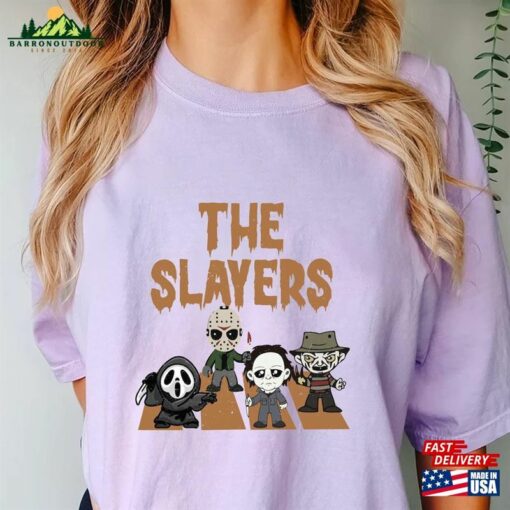 The Slay Ers Horro R Movie Characters Shirt Halloween Character Friends Unisex Classic