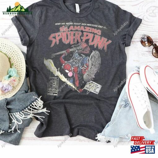 The Spiderman Amazing Spider Punk Shirt Sweatshirt Classic