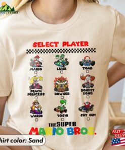 The Super Mario Bros 2023 Shirt Select Player Character T-Shirt Classic 2 The Super Mario Bros 2023 Shirt Select Player Character T Shirt Classic 3