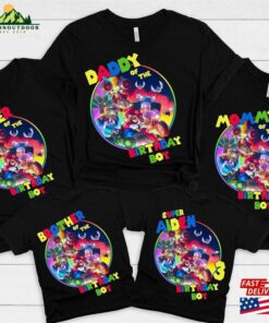 The Super Mario Bros Birthday Shirt Family Matching Custom Hoodie Sweatshirt