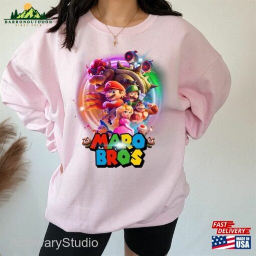 The Super Mario Bros Movie Shirt High Resolution 2023 T-Shirt Sweatshirt