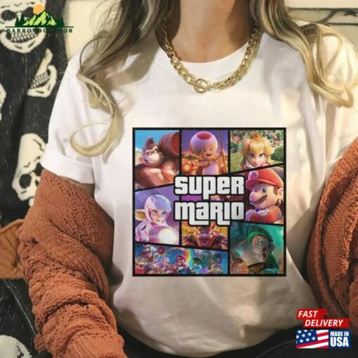 The Super Mario Bros Movie Shirt Main Street Usa Trip Hoodie T-Shirt