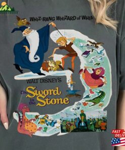 The Sword In Stone Comfort Colors Shirt Vintage Disney Movie Characters Hoodie Sweatshirt