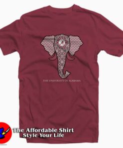 The University Alabama Crimson Tide Elephant T-shirt On Sale