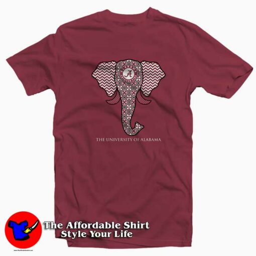 The University Alabama Crimson Tide Elephant T-shirt On Sale