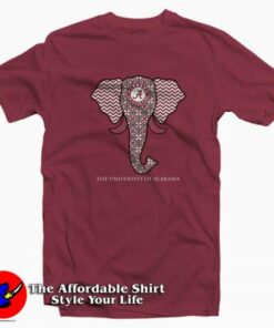 The University Alabama Crimson Tide Elephant T-shirt On Sale