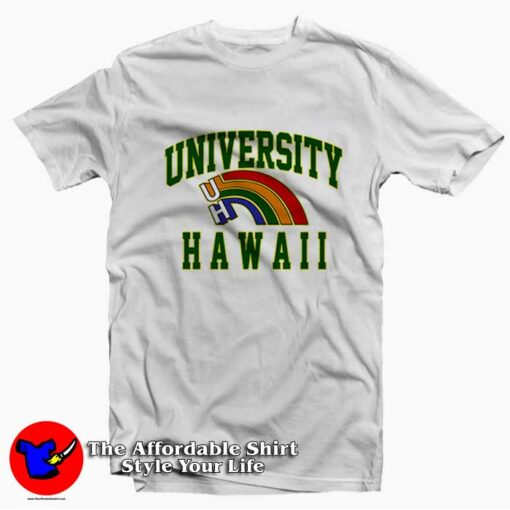 The University Of Hawaii Rainbow Unisex T-shirt On Sale