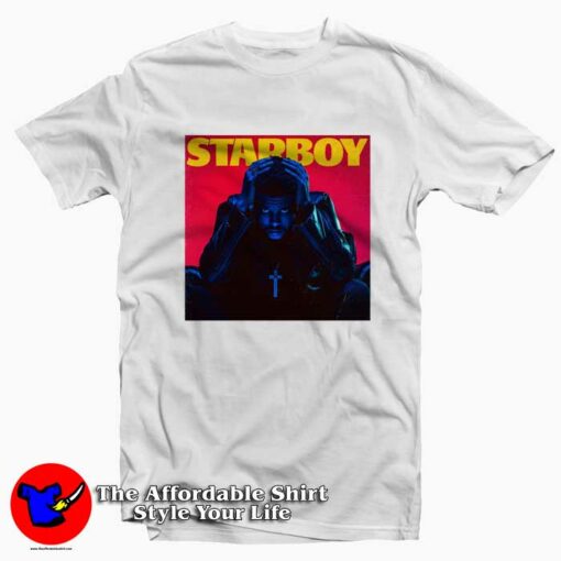 The Weeknd Starboy Album Cover Unisex T-shirt On Sale