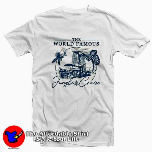 The World Famous Jungle Cruise Illustration T-shirt On Sale