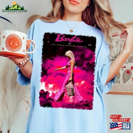 The World Forever Change Barbie 2023 Shirt Vs Oppenheimer Cillian Murphy Margot Robbie Sweatshirt Hoodie