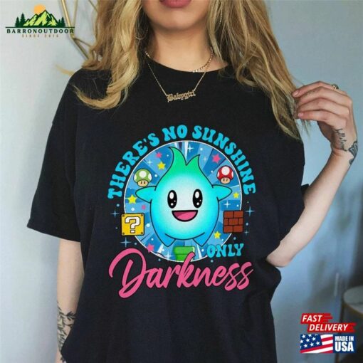 There’s No Sunshine Only Darkness Shirt Lumalee Luna Star Super Mario Blue Bros Tee Unisex T-Shirt