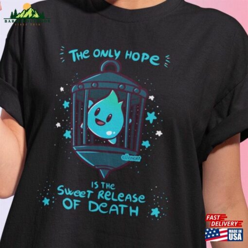 There’s No Sunshine Only Darkness Shirt Luna Star The Hope Is Sweet Relief Of Death Classic Sweatshirt