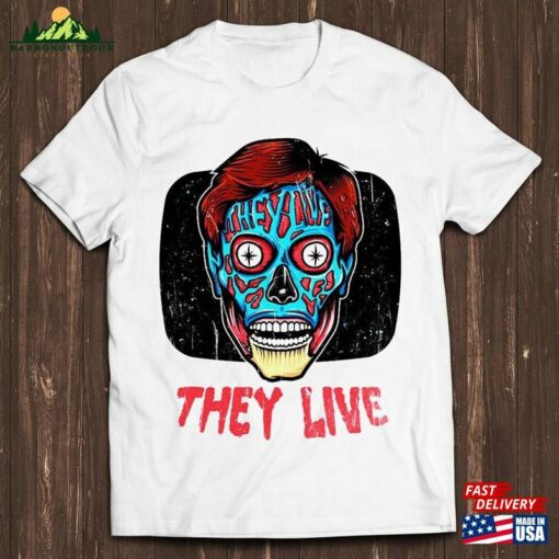 They Live Horror Movie Sci Fi Style Gamer Cult Meme Music T-Shirt C959 Classic