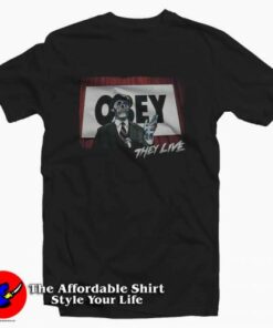 They Live Science Fiction Horror Satire Mpvie T shirt On Sale 2