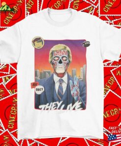 They Live V2 Movie T-Shirt Retro Graphic Tee Gift For Him Unisex